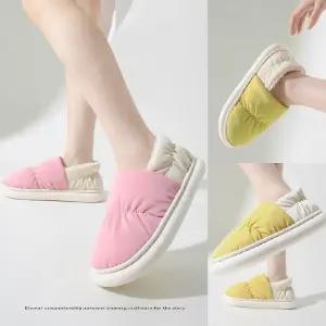 퍼패딩슈즈 털안감 실내화 겨울 신발 겨울용 슬리퍼 털슬리퍼 실내화 털 욕 (WFK5URG)