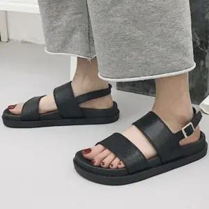 여성 스트랩 샌들 끈샌들 여름 비치 캐주얼 일상 기본 (WFJSP3L)