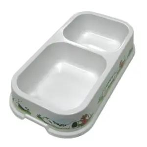 애완동물 강아지 고양이 식기 밥그릇 2구 애견 사료 그릇 식사 용기 (WFK6NKE)