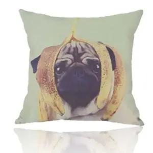 쿠션커버 45 45cm 바나나퍼그 강아지쿠션 과일쿠션 (WFK6HZU)