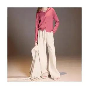 여자 후드 가디건 카디건 가을 겨울 니트 아우터 ST4