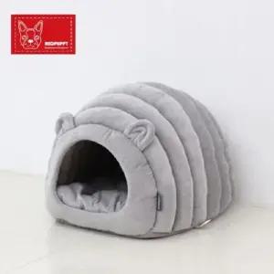 레드퍼피 하우스 션 마우스 중형 그레이 강아지방석 WFIOACH