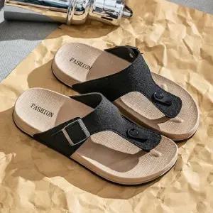 2베이직 세련된 버클 쪼리 슬리퍼 AT1603 초경량 슬리퍼 사무용슬리퍼 발편한 (WFK5WOH)