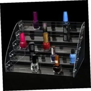 매니큐어진열대 아크릴 5단 매니큐어진열대화장품정리 네일정리함 WFKPQOJ