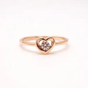 [오팔하우스] 14k 하트 큐빅 반지 OPJJR9843