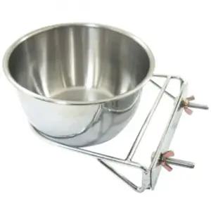 애완동물 식사 접시 스텐레스 철장 걸이형 깊은 식기 2.8L (WFK6O2D)