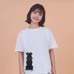 키밍 슈나우처 강아지 그래픽 캐쥬얼 반팔티 VK W7EA078