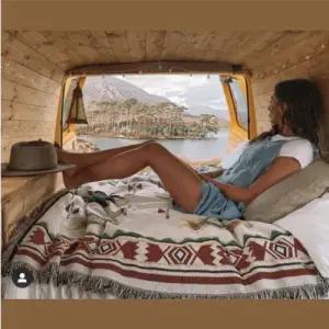 90x90 캠핑 블랭킷 담요 매트 차박 감성 북유럽 W7EB199