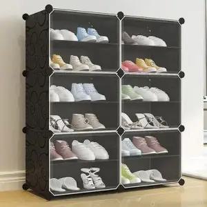 학원 어린이집 사무실 슈즈 정리 신발장 2열 6단 W4CDED1