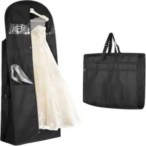 베스타모어 브라이덜 원피스 여행 가방 72인치 결혼식 악세사리 신발 주머니용 지퍼 의류