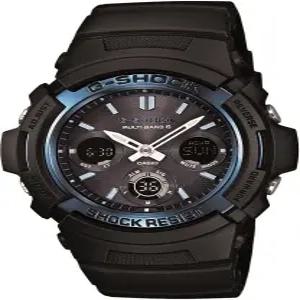 카시오 AWG-M100A-1ACR G-Shock AWGM100A-1A 남성 터프 솔라 블랙 레진 스포츠 시계