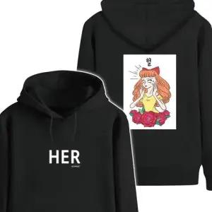 키밍 HER 후드티 여자 남자 학생 반티 스트릿 맨투맨 W4ED4F1