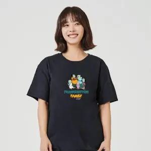 키밍 프랑켄슈타인 패밀리 그래픽 반팔티 캐쥬얼 W76846F