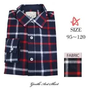 젠틀안트 체크 남방 셔츠 DL-735(사이즈 95~120) W76D30B