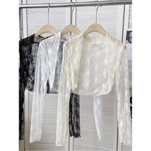 레이첼 발레 블랙 상록색 싱글 요가 슈러그 발레워머 테스 볼레로 연습복 레이스