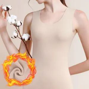 여자 런닝 나시 무봉제 기모 이너웨어 내의 기모나시 나시티 이지웨어