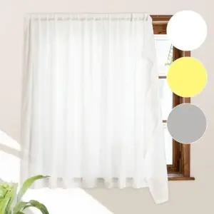 무타공   붙이는 커튼   쉬폰 창문 커텐 거실 가림막 가리개 햇빛 작은창 레이스