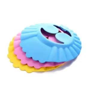 3색 1개 유아 아동 샴푸캡 목욕 캡 귀마개 샴푸모자 샤워캡 머리감 기 버블 헤어캡