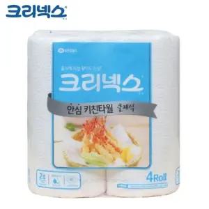 KLX 4롤 키친타올 안심 크리넥스 150매 클래식 (WFJ7HO6)