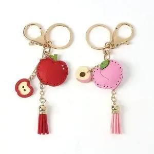 2종세트 사과와 베스트 인기 후르츠 열쇠고리 (WFJSQ66)