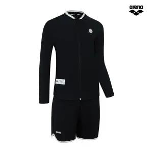 아레나 노아 집업 래쉬가드 세트 A5BB1BS03 BLK