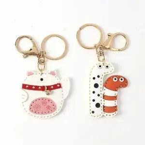 티니키링 애니멀 열쇠고리 고양이와 뱀 Jdt (WFJSQ68)