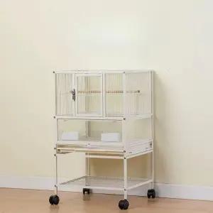 앵무새 새장 케이지 탄소강 조류 사육장 이동장 대형새장