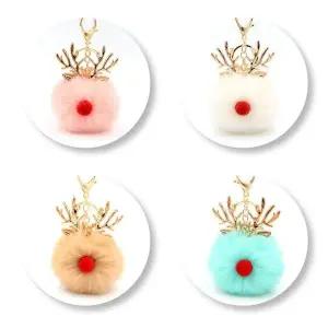 필수템 악세사리 뿔 트렌드 골드 키링 루돌프 (WFJSQJC)