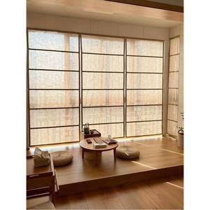 린넨 롤스크린 카페 린넨블라인드 커튼 블라인드 창문 가리개 한옥