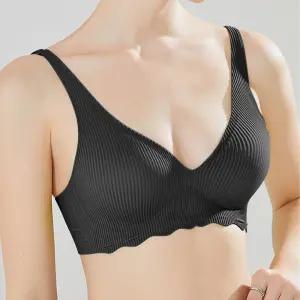 여름 심리스 브라 부유방커버 편안한 여성 브래지어 심리스브라 브라