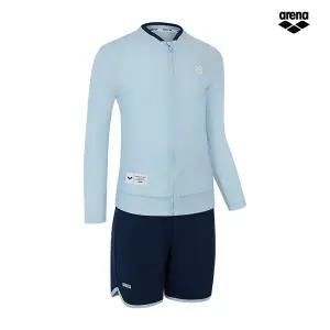 아레나 노아 집업 래쉬가드 세트 A5BB1BS03 SBL