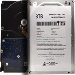 WL 3TB 7200RPM 64MB 캐시 SATA III 6.0Gb/s 3.5인치 내장 데스크탑 하드 드라이브(RAID NAS DVR PC용) 1년
