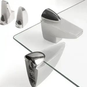 유리 선반 브라켓 미끄럼 논슬립 다용도 유리 고정 브라켓 칸막이 간격 조절 유리벽 무나사 가구 주방