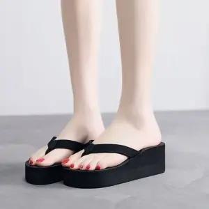 여성 통굽 슬리퍼 데일리 1컬러 웨지힐 쪼리 (WFJSRDM)