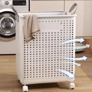 빨래 정리함 접이식 이동식 세탁바구니 대용량 바구니 세탁바구니