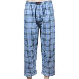 마 부드러운 순면 다양한 체크 패턴 남성 양면 파자마 까르멧 남양면파자마