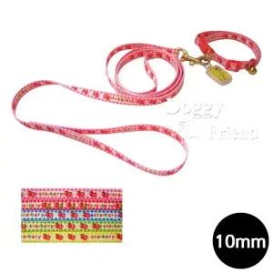 목줄셋트 강아지 10mm 파스텔 딸기 랜덤1개 (WFJ7U8E)