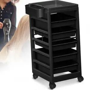 카트 플라스틱 트롤리 어린이집 미용실 카트 다용도 수납장 헤어 바퀴형 이동식 피시방 작업용 걸이형