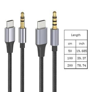 AUX 오디오 케이블 -C USB C ~ 3.5mm 잭 코드 자동차 스피커 헤드폰 어댑터(삼성호환 샤오미호환 HUAWEI호