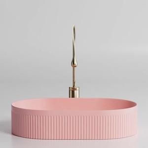 라포식 모던 세라믹 세면대 핑크 욕실 세면기 아트 워시 볼 카운터탑 싱크 드레인 액세서리