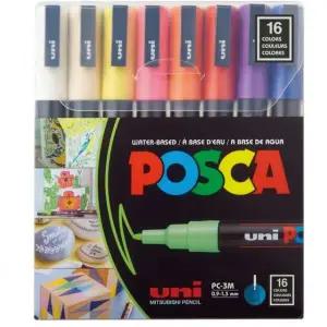 포스카 16색 유니 세트 PC-3M