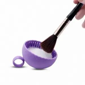 실리콘 브러쉬 세척컵 뷰티도구 위생세정용 손잡이형 (WFK9AC3)