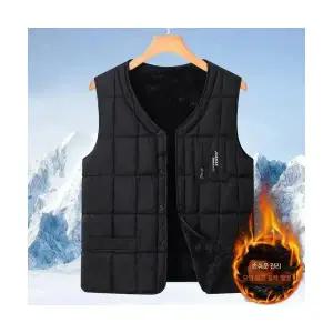 남자조끼 패딩 면 조끼 가을 겨울 기모 도톰 원템4