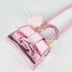 소 에나멜 미니백 여성 토트크로스 핸드백 가방 핑크 (WFK9AJ3)