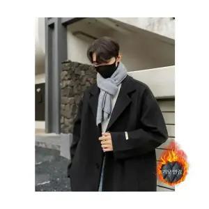 남자정장재킷 가을 겨울 모직 코트에 패딩 도톰 코트 숏 재킷 정장 트렌치 원템4