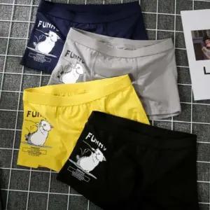 남자 남성 면소재 고양이 캐릭터 밴딩 드로즈 팬티 축하선물