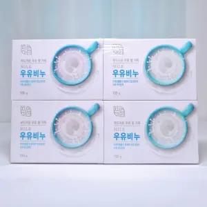 무궁화 자연미인 우유비누 4개입 세안비누 세안비누 올인원비누 도브비누