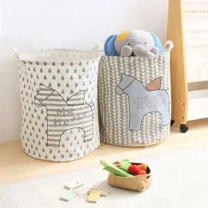 바구니 목마 북유럽 패브릭 (WFK917Y)