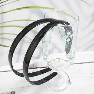 여자머리띠 유광 기본 플라스틱 헤어띠 헤어밴드 세안머리띠 웨이브머리띠