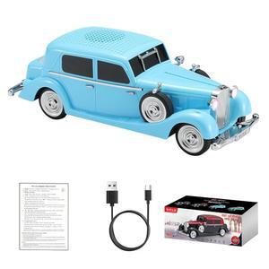 WSTER WS 1934 레트로 U2013 무선 핸즈프리 클래식 스피커 복제 TWS 휴대용 HD LED 사운드 파티 조명 마이크 FM 스테레오 블루투스 파티용 선물 블루 내장 깜짝 통화 라디오